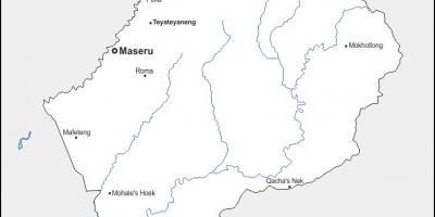 نقشه maputsoe لسوتو