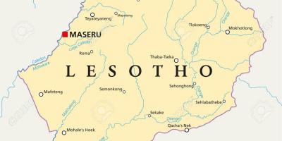 نقشه ماسرو لسوتو